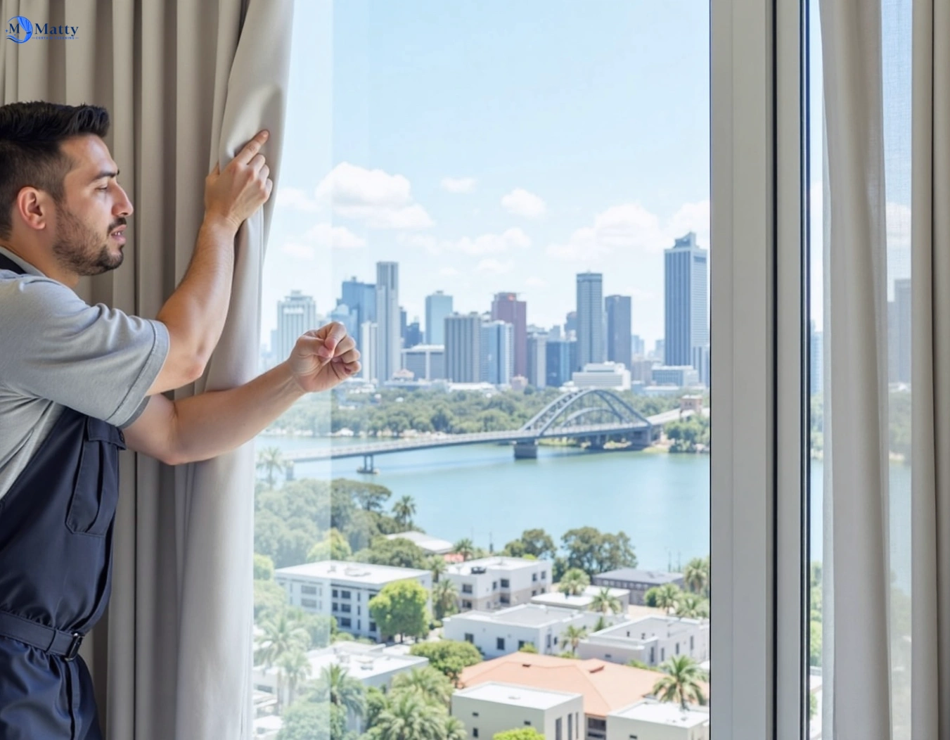 Professional curtain steam cleaning service doreen-vic QLD by Matty Curtain Cleaning