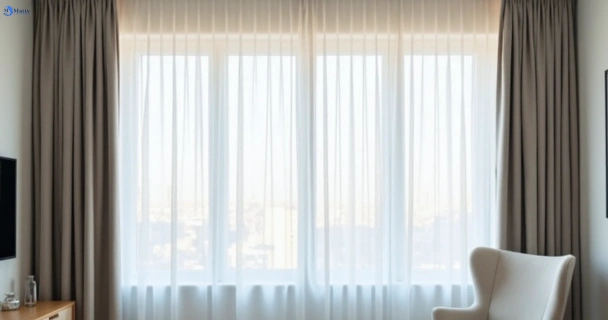 Freshly steam cleaned curtains in doreen-vic QLD